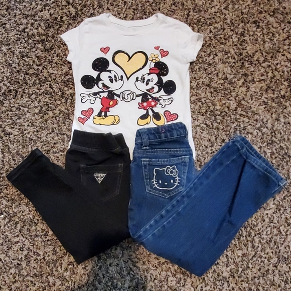 Disney Other - Girl's Disney Hello Kitty Guess Clothing Lot
